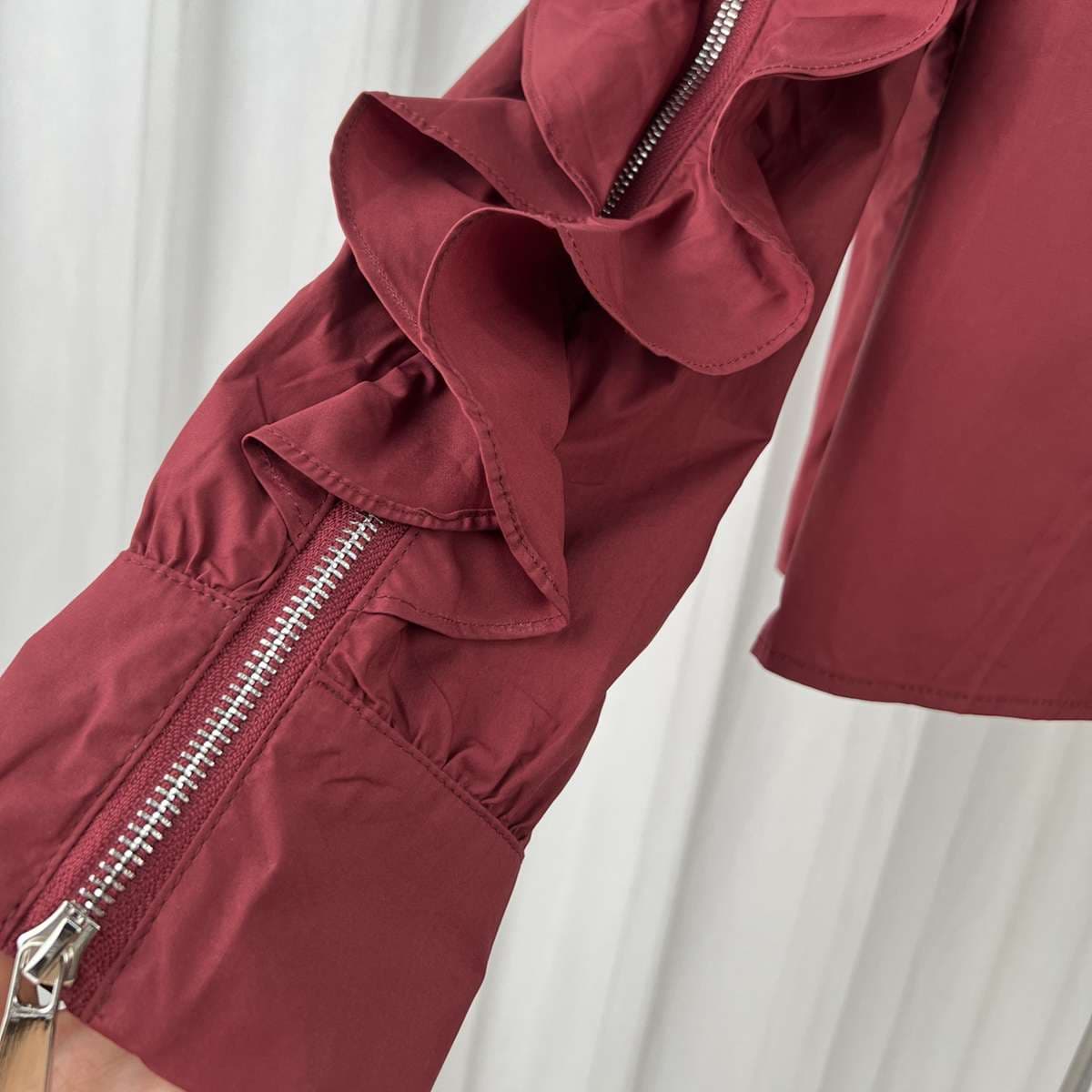 フリルブラウス フリル袖デザインブラウス