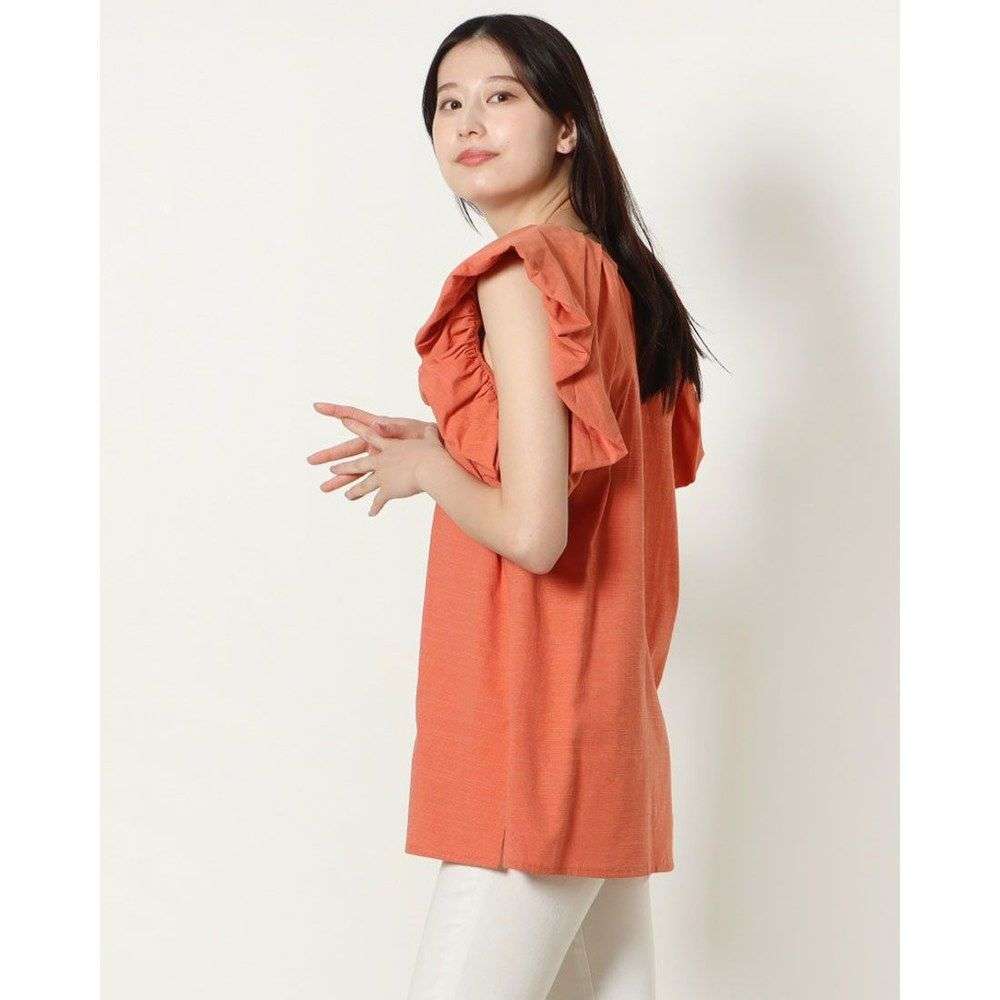 フリルブラウス フリル袖デザイン 華やかブラウス