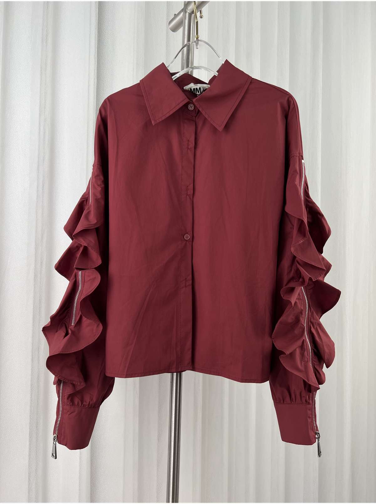 フリルブラウス フリル袖デザインブラウス