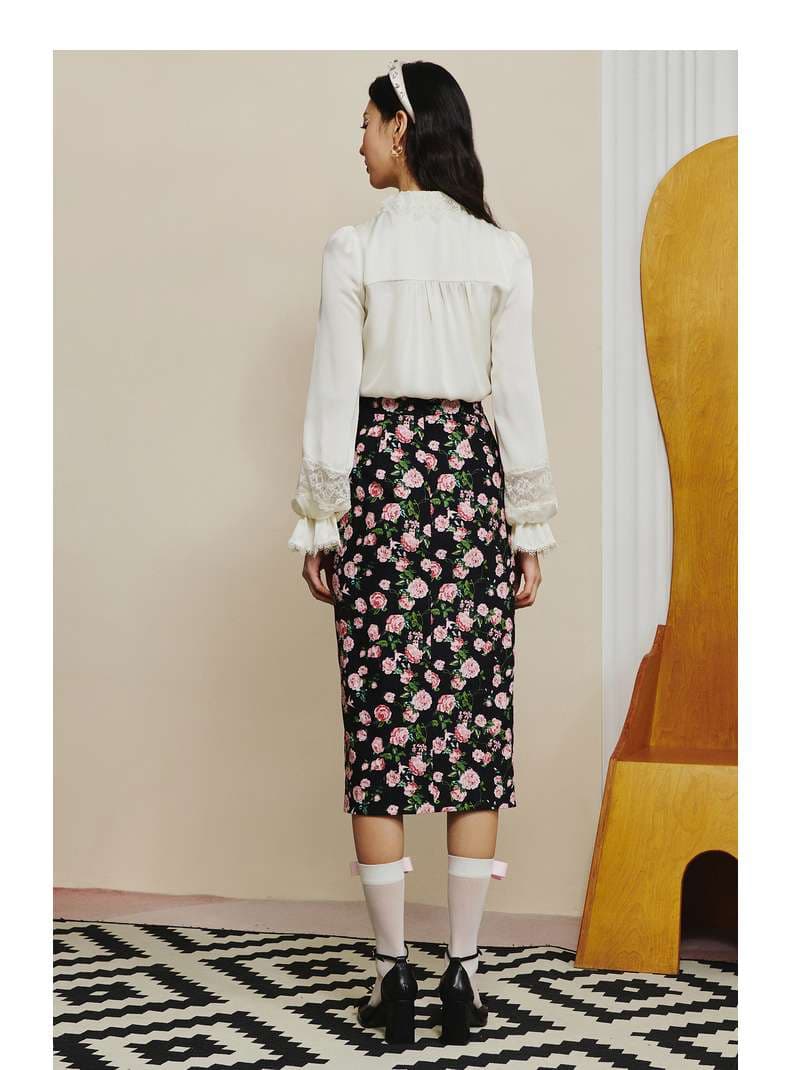 フリルブラウス 袖 フリル